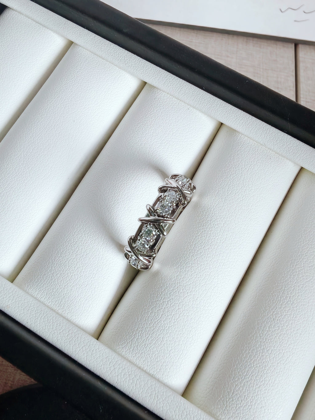 Sixteen Stone by T Ring in Platinum with Diamonds