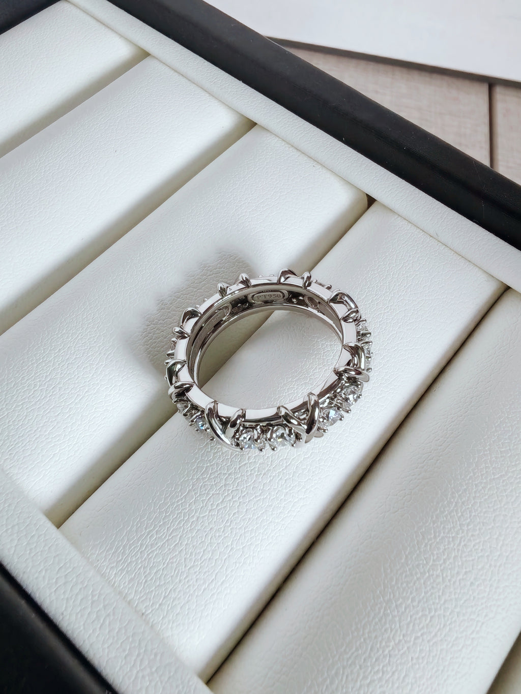 Sixteen Stone by T Ring in Platinum with Diamonds