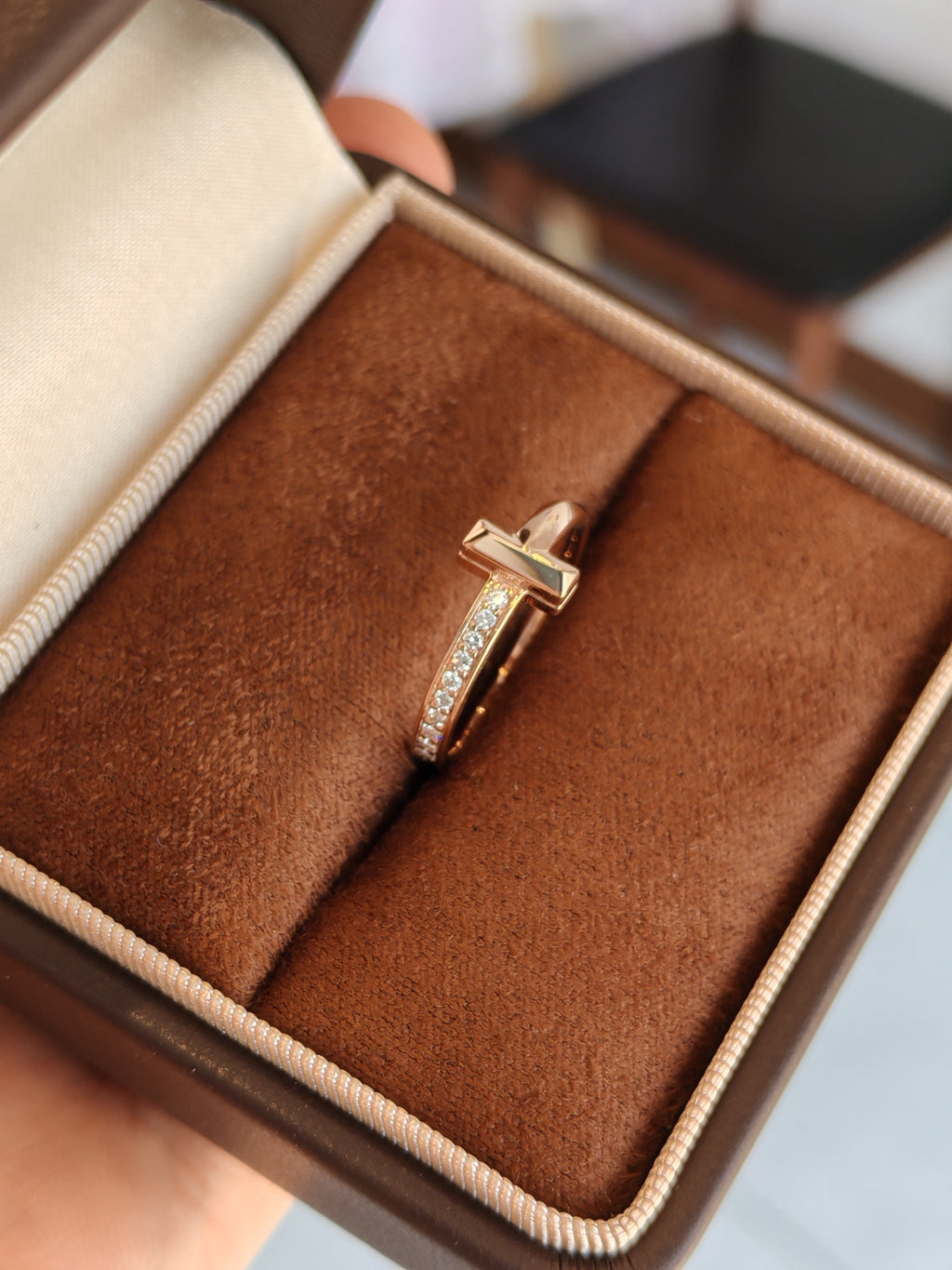 TT T1 Ring in Rose Gold with Diamonds