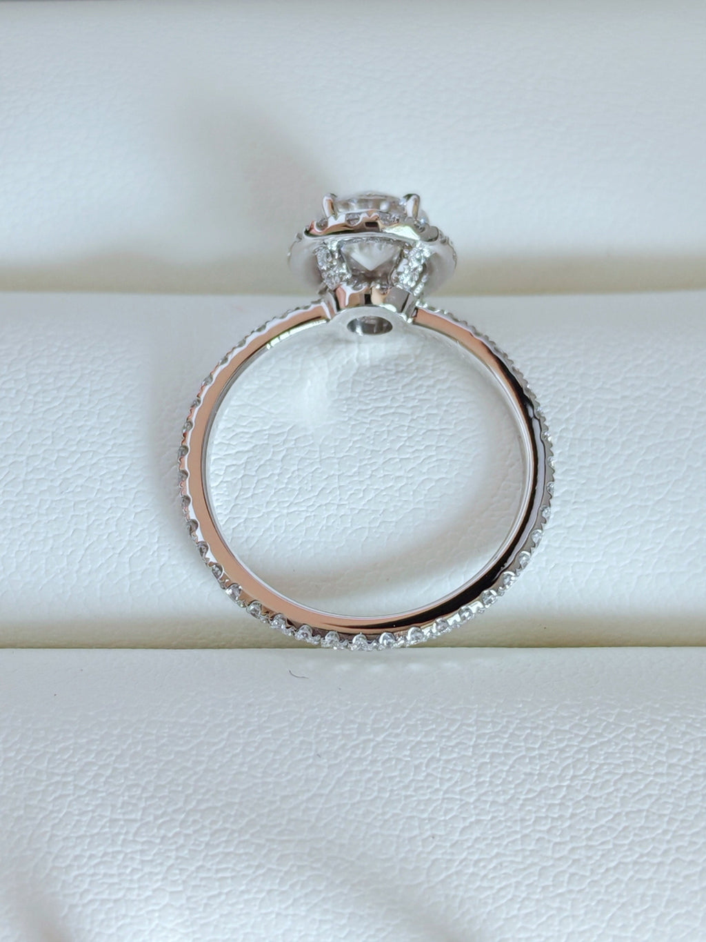 The One Double Halo Micropavé Diamond Engagement Ring